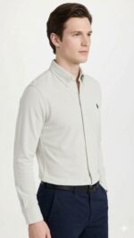Camisa Ralph Lauren Slim Fit Caballero Blanco - Image 4