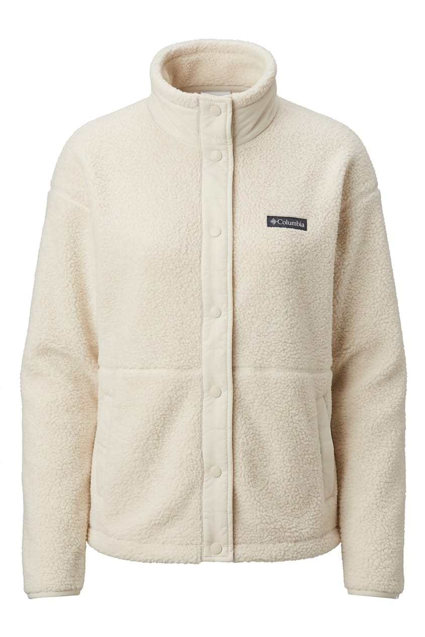 casaca-Columbia-Cloud-Point-Snap-Front Fleece -mujer Polera Polar Columbia Dama Beige - Image 1