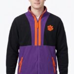 Casaca Columbia Caballero Negra con Morado