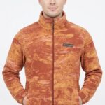 Casaca Columbia Caballero Naranja Jaspeado