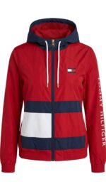 Casaca Cortaviento Tommy Hilfiger Dama Roja