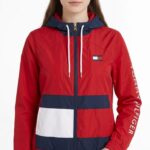 Casaca Cortaviento Tommy Hilfiger Dama Roja