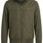 Casaca Impermeable Tommy Hilfiger Caballero Verde Olivo