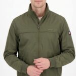 Casaca Impermeable Tommy Hilfiger Caballero Verde Olivo