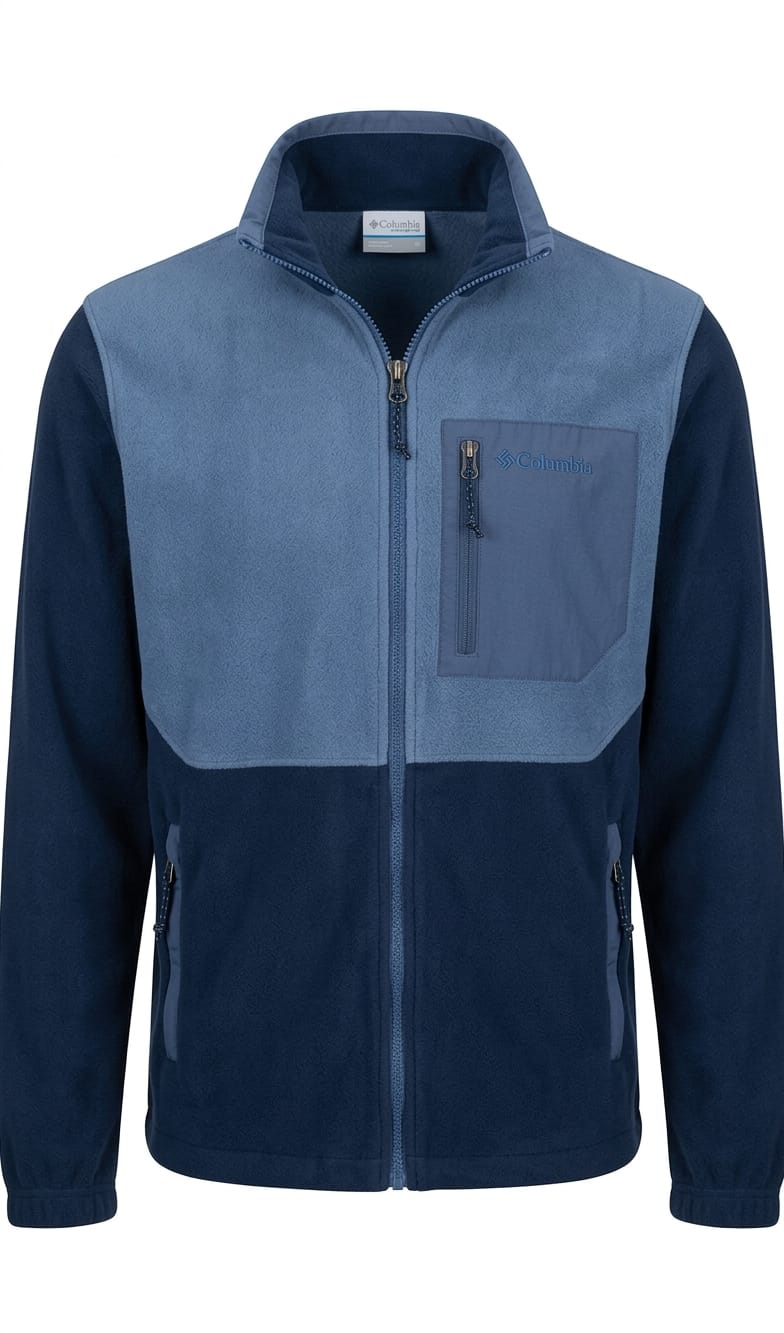 casaca-polar-columbia-azul-celeste-hombre Casaca Columbia Caballero Azul - Image 1