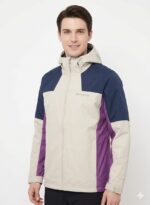 Casaca Columbia Impermeable Caballero Crema - Image 3