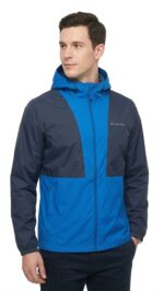 Casaca con Tecnología Columbia Impermeable Caballero Azul - Image 3