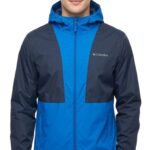 Casaca con Tecnología Columbia Impermeable Caballero Azul