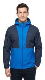Casaca con Tecnología Columbia Impermeable Caballero Azul - Image 2