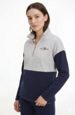 Casaca Tommy Hilfiger Dama Gris y Azul - Image 3