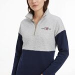 Casaca Tommy Hilfiger Dama Gris y Azul
