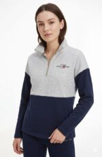 Casaca Tommy Hilfiger Dama Gris y Azul - Image 2