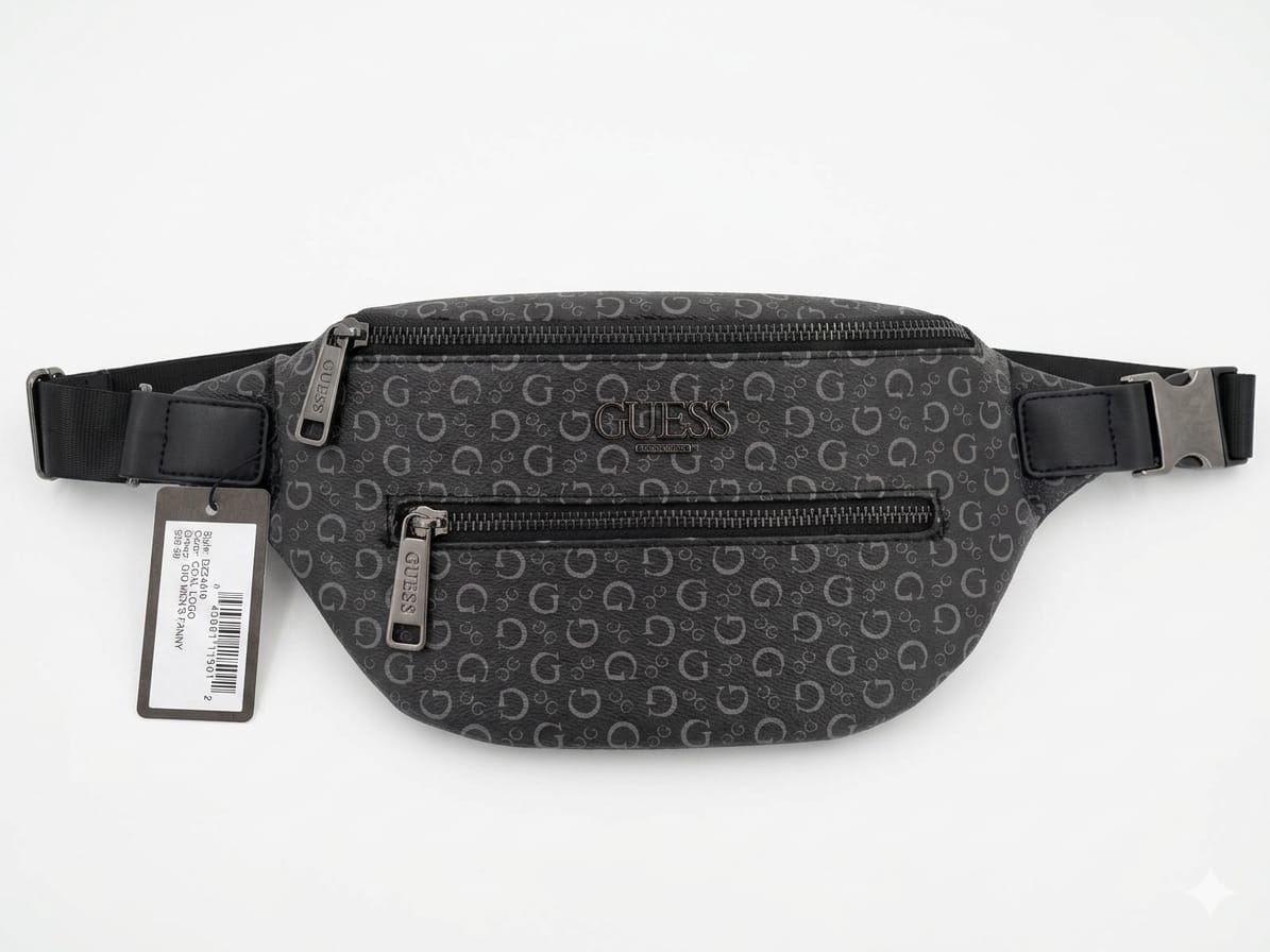 WhatsApp Image 2026-05-24 at 10.52.34 PM (6) Riñonera GUESS Hombre Gris Monograma - Image 1