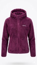 Casaca Columbia Mujer Guinda Peluche