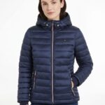 Casaca Tommy Hilfiger Packable High Shine Puffer Azul