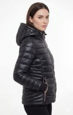 Casaca Tommy Hilfiger Packable High Shine Puffer Negra - Image 3