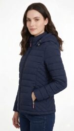 Casaca Tommy Hilfiger Packable Down High Shine Puffer Azul - Image 3