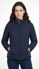 Casaca Tommy Hilfiger Packable Down High Shine Puffer Azul - Image 2