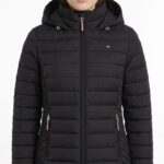 Casaca Tommy Hilfiger Packable Down High Shine Puffer Negra