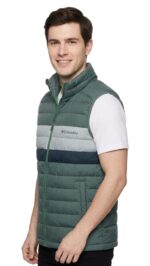 Chaleco Tecnología Columbia Hombre Verde Bloques - Image 3