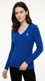 Sweater US Polo Dama Azul - Image 2