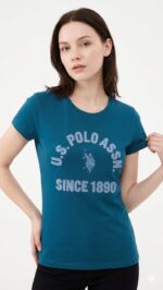 Polo US Polo Dama Azul Logo - Image 2