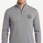Suéter Quarter-ZiP Tommy Hilfiger Gris