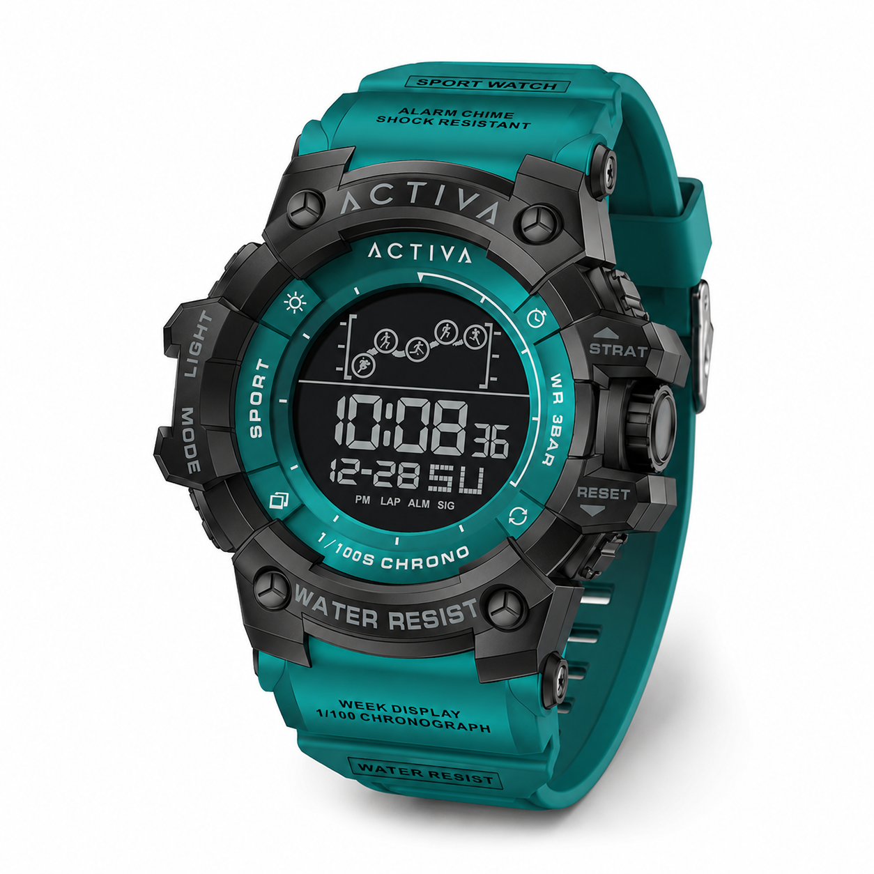 Activa037_ACW8082-010 Activa X Invicta Digital Summit Unisex Watch - 50mm. Green (ACW8082-010) - Imagen 1