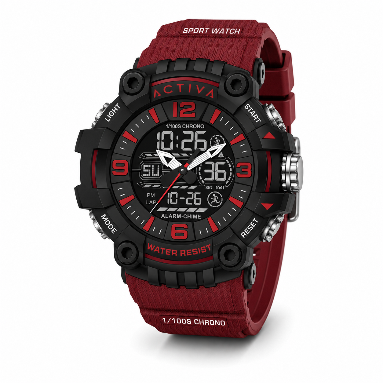 Activa042_ACW8089-006 Activa X Invicta Digital Men's Watch - 58mm. Red (ACW8089-006) - Imagen 1