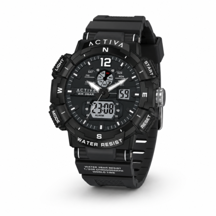 Activa X Invicta Digital Men’s Watch – 53mm. Black (ACW8045-003)