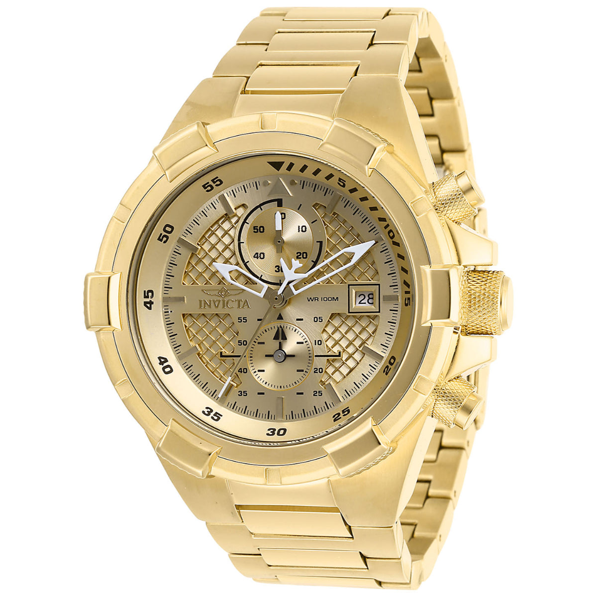 Aviator28122 Invicta Aviator Falcon Men's Watch - 50.5mm. Gold (28122) - Image 1