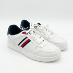 Zapatilla Casual para Caballero Tommy Hilfiger – Blanca con Franjas