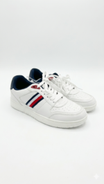 Zapatilla Casual para Caballero Tommy Hilfiger – Blanca con Franjas