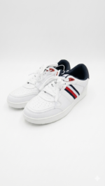 Zapatilla Casual para Caballero Tommy Hilfiger – Blanca con Franjas - Imagen 3