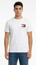 Polo de Algodón con Logo Estampado para Caballero Tommy Hilfiger