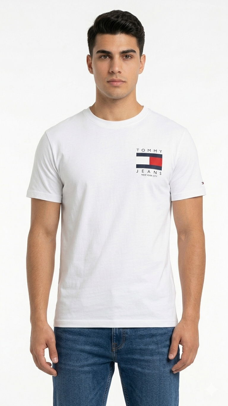 Gemini_Generated_Image_ (40) Polo de Algodón con Logo Estampado para Caballero Tommy Hilfiger - Imagen 1