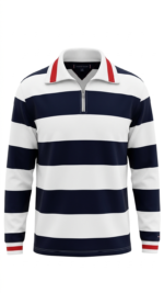 Polo de Piqué Clásico para Caballero Tommy Hilfiger – Azul/Blanco
