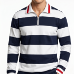 Polo de Piqué Clásico para Caballero Tommy Hilfiger – Azul/Blanco