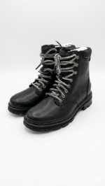 Bota de Combate para Dama Sorel Negra con Cordones - Imagen 2