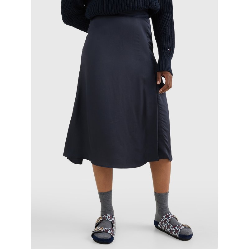 Tommy-DressWW35646-DW5 Solid Midi Skirt - Imagen 1