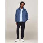 Water-Repellent Hooded Windbreaker