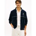 Monogram Crest Velour Track Jacket