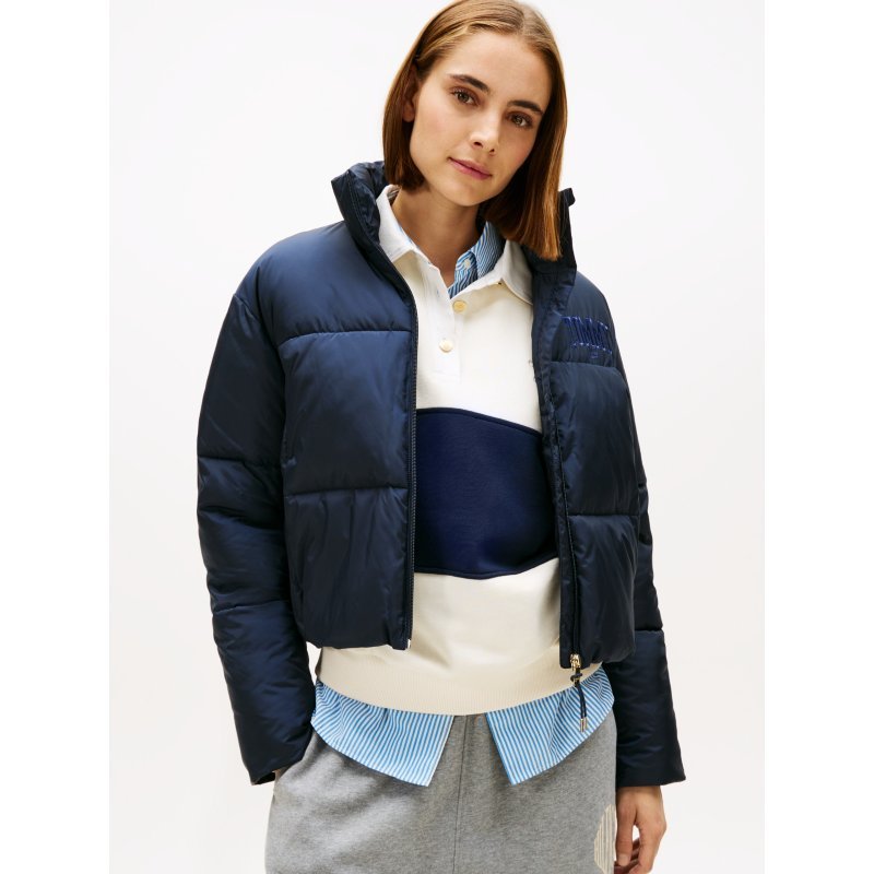 Tommy-JacketXW06027-DW5 Cropped Puffer Jacket - Imagen 1