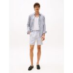 Stripe Linen 7" Short