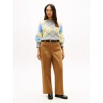 Stretch Wide Leg Utility Pant