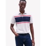 Slim Fit Block Stripe Polo