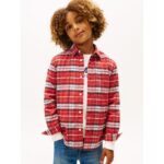 Kids' Check Stretch Shirt