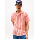 Regular Fit Linen-Blend Stripe Shirt