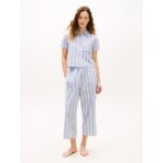 Cropped Shirt & Pant Sleep Set