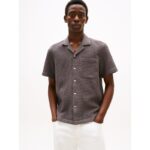 Waffle-Texture Camp Shirt